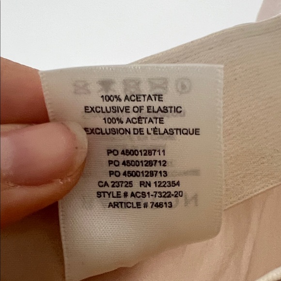 Aritzia Babaton Silky Mini Champagne Skirt - Picture 3 of 3